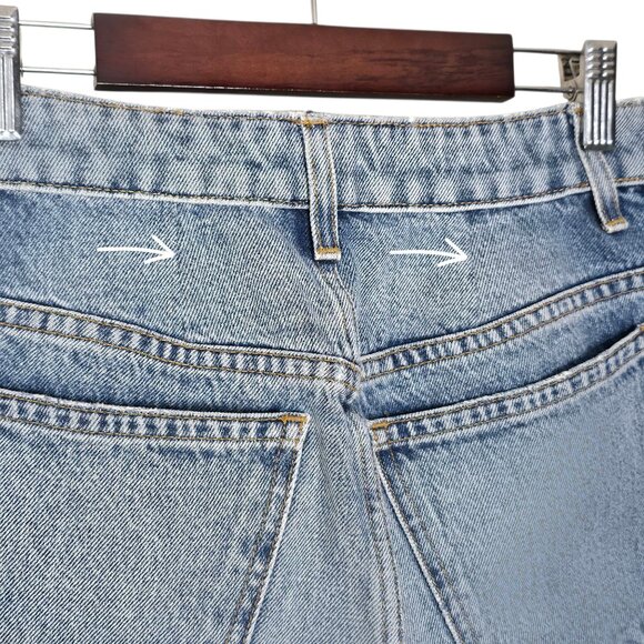 Khaite Abigail Jeans Distressed Portland Blue High Waist Straight Leg Size 25 - Picture 11 of 14